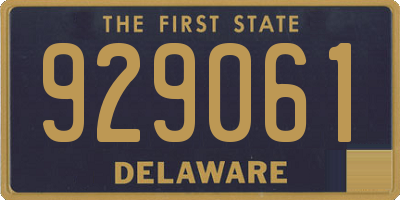 DE license plate 929061