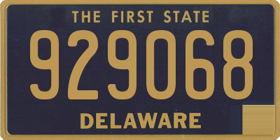 DE license plate 929068