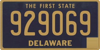 DE license plate 929069