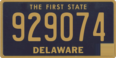 DE license plate 929074