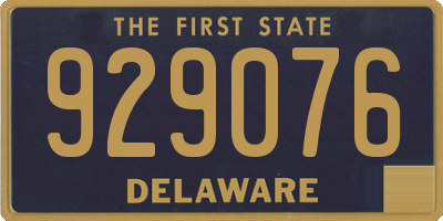 DE license plate 929076