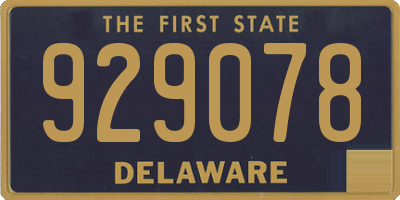 DE license plate 929078