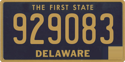 DE license plate 929083