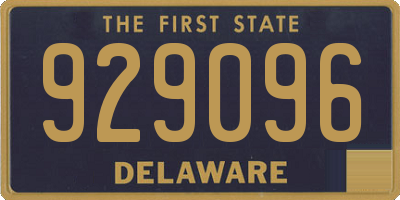 DE license plate 929096