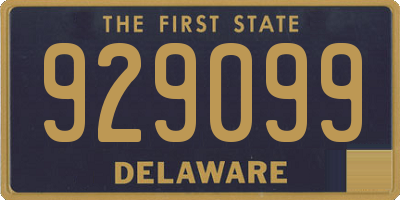 DE license plate 929099