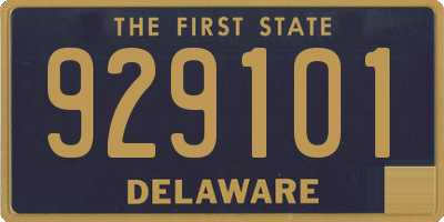 DE license plate 929101