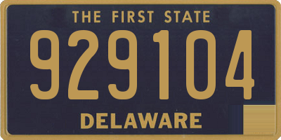 DE license plate 929104