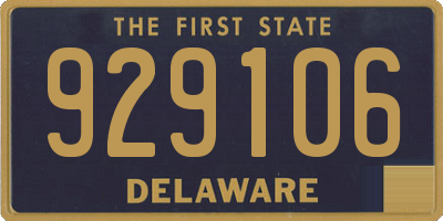 DE license plate 929106