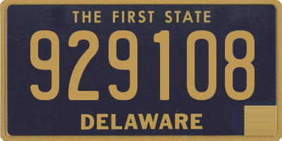 DE license plate 929108