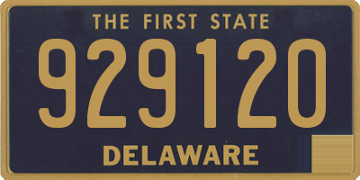 DE license plate 929120