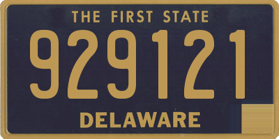 DE license plate 929121
