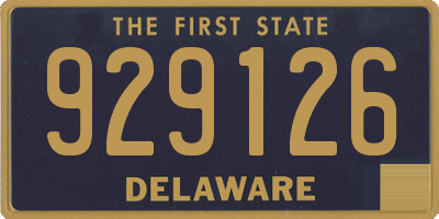 DE license plate 929126