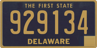 DE license plate 929134