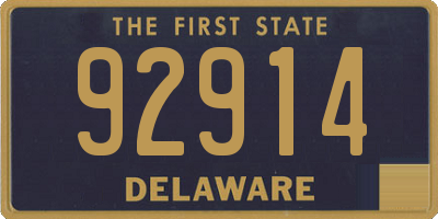 DE license plate 92914