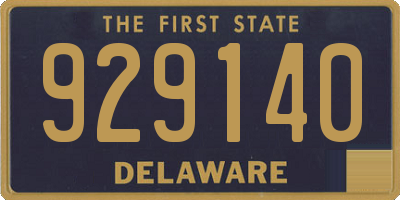 DE license plate 929140