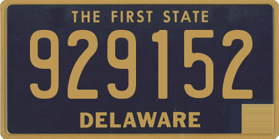 DE license plate 929152