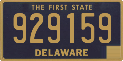DE license plate 929159