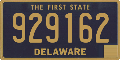 DE license plate 929162