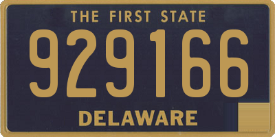 DE license plate 929166