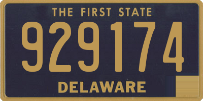 DE license plate 929174