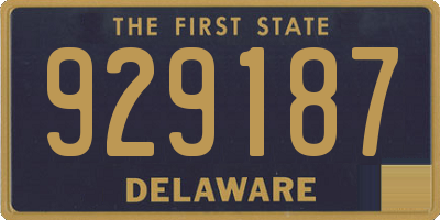 DE license plate 929187
