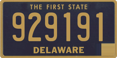 DE license plate 929191