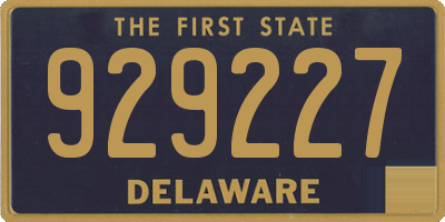 DE license plate 929227
