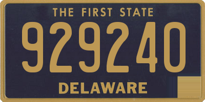 DE license plate 929240