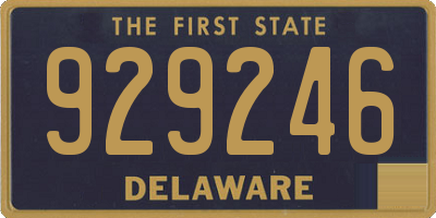 DE license plate 929246