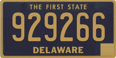 DE license plate 929266