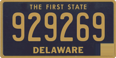 DE license plate 929269