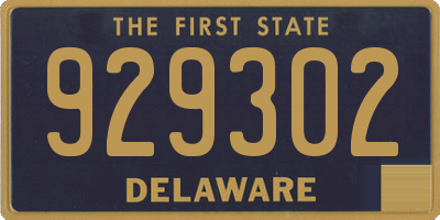 DE license plate 929302