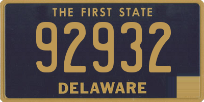 DE license plate 92932