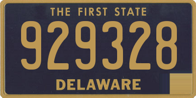 DE license plate 929328