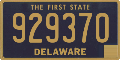 DE license plate 929370