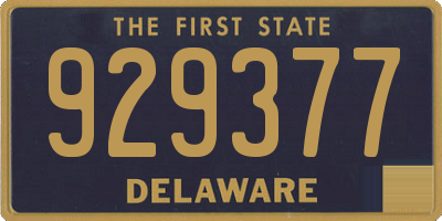 DE license plate 929377