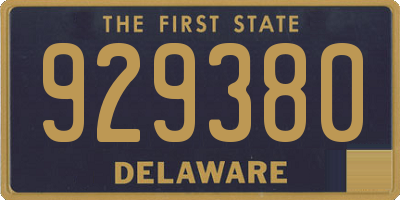 DE license plate 929380
