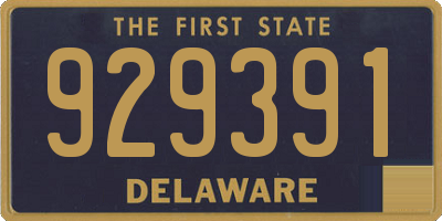 DE license plate 929391