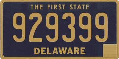 DE license plate 929399