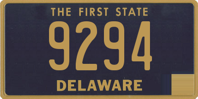 DE license plate 9294
