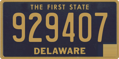 DE license plate 929407