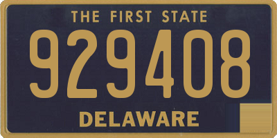DE license plate 929408