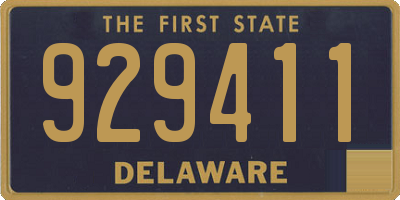 DE license plate 929411