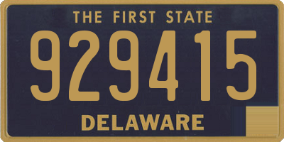 DE license plate 929415