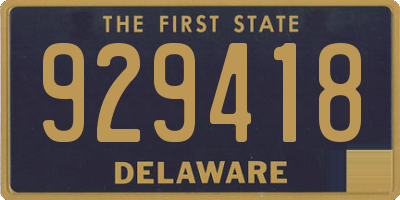 DE license plate 929418