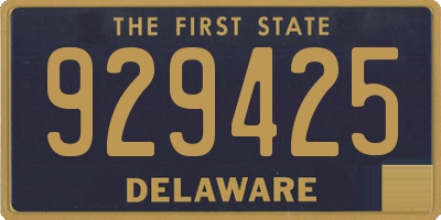 DE license plate 929425