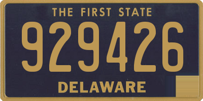 DE license plate 929426