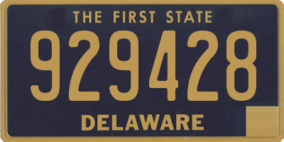 DE license plate 929428