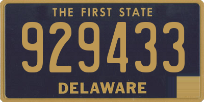 DE license plate 929433