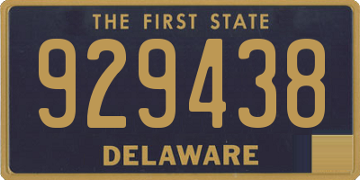DE license plate 929438